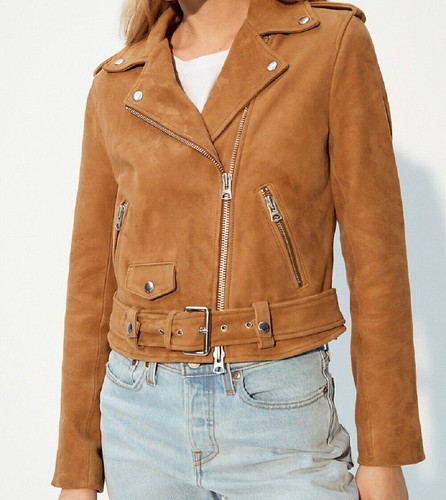 Giacca donna biker pelle