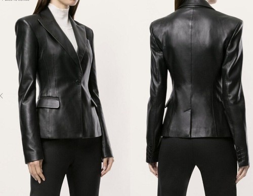 Blazer donna vera pelle - , di